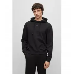 HUGO für Herren. 50486478 Dapo Sweatshirt schwarz (M), Lässig, Baumwolle, Langarm