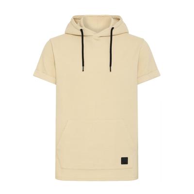 Kurzarmpullover INDICODE "Kurzarmpullover IDNils", Herren, Gr. L, beige (fog), Obermaterial: 55% Baumwolle CO. 45% Polyester PES., Pullover