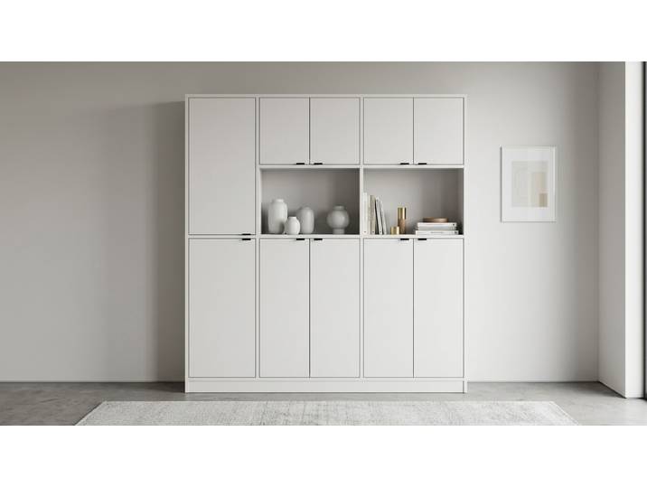 Schrank nach Maß von Pickawood Premium Dekore Weiß­grau