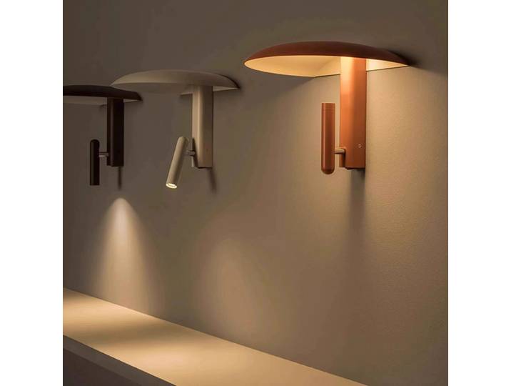 Konoha-Applique murale LED rotative en métal coloré, luminaire décoratif d'intérieur, idéal pour une chambre à coucher, une salle à manger ou une chambre à coucher, design danois