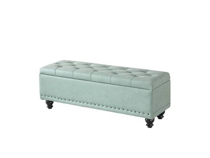 CHICKEN Tritthocker Aufbewahrungsbank, Aufbewahrungs-Fußhocker, geeignet for Schlafzimmer, Wohnzimmer, Bettende, Flur – großer Fußhocker Schlafzimmerbank(04)