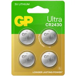 GP Knopfzellen CR2430 Lithium 3,0 V, 4 St.