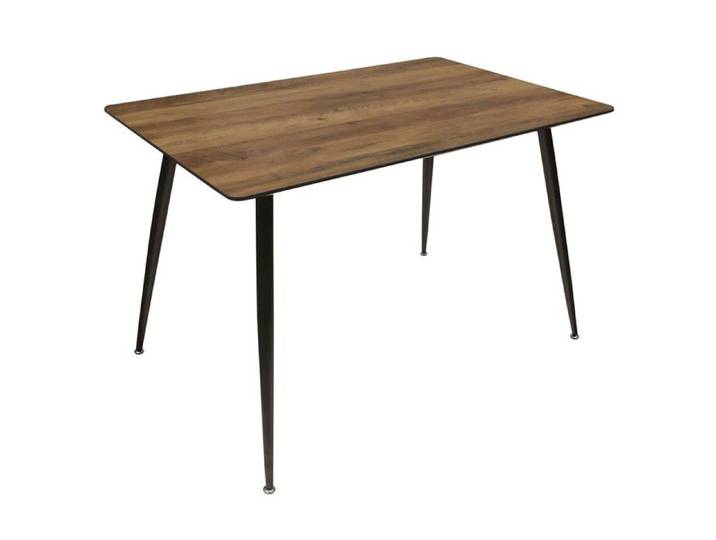 TIANY - Table Repas Rectangulaire Effet Bois