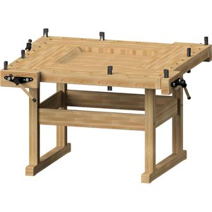 ANKE Hobelbank 800.031, Modell 67, aus Holz, 162 x 88 x 162cm, 4 Arbeitsplätze