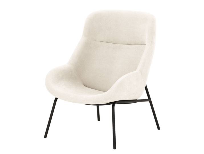 Fauteuil Tantia Blanc Microfibre Wiam 73 x 102 x 92cm