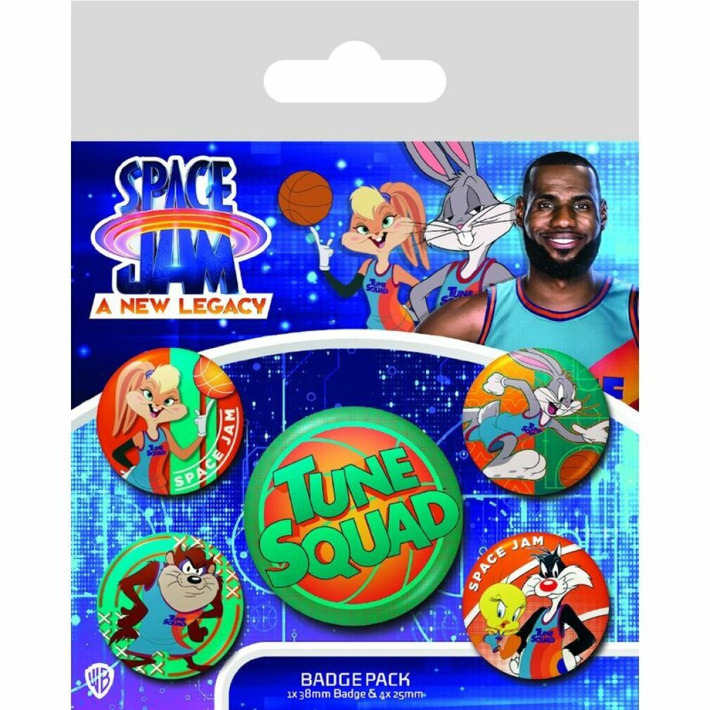 Space Jam 2 Tune Squad set met insignes van Pyramid Int.