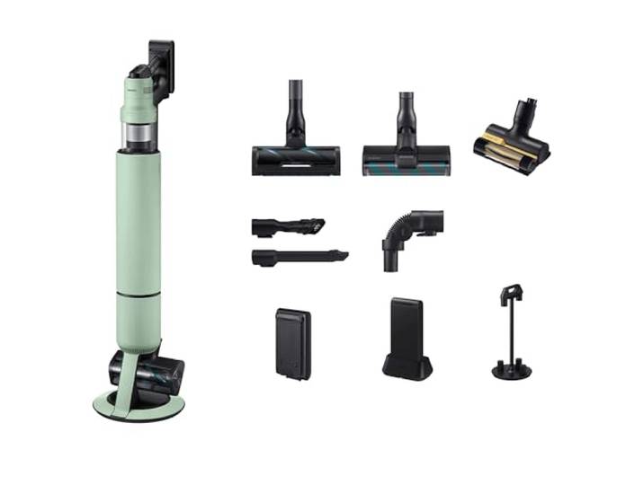 Samsung VS90F40EEM/WD Bespoke AI Jet Ultra Akku+ CompleteClean, Akku-Handstaubsauger inkl. Zubehör, 400 W, 2 Akkus, All-In-One-Station, Active Dual & Slim LED+ Bürste, Pet Tool+, Satin Mint
