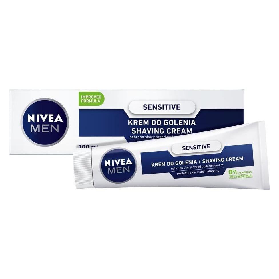 Nivea Men Sensitive łagodzący krem do golenia 100ml (100 ml) (0181308)