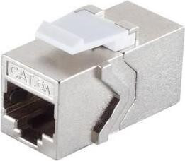 MicroConnect KEYSTONE-12 RJ-45 Cat6a Vrouwelijke Connector, Zilver