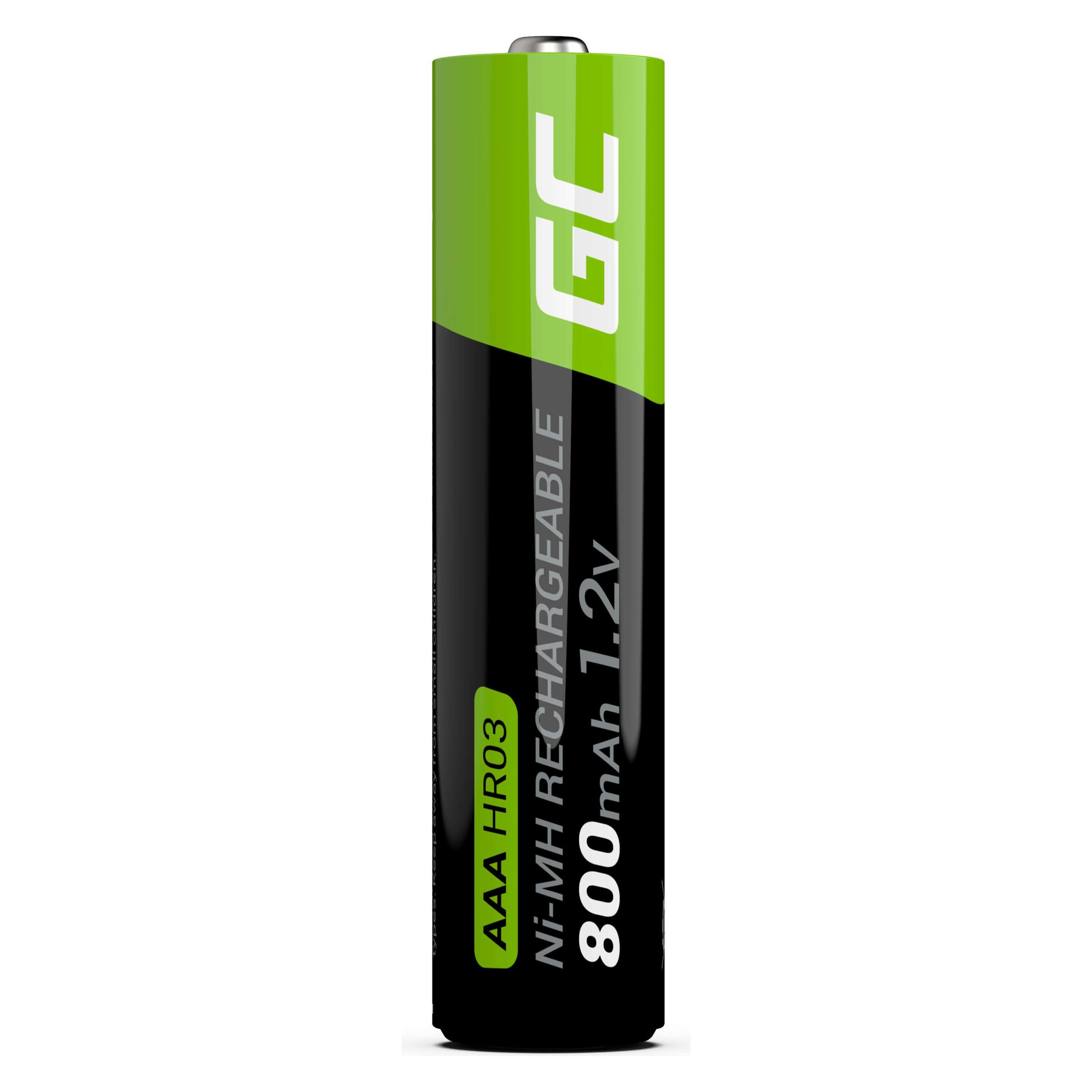 GreenCell GR08 Wiederaufladbarer Akku AAA (2 Stk., AAA, 800 mAh) (GR08)
