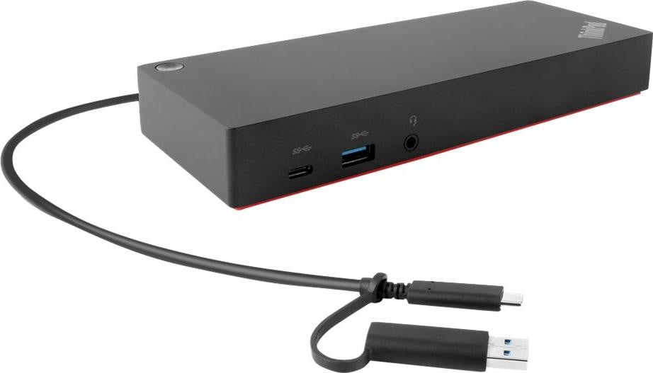 Lenovo ThinkPad hybride USB-C dockingstation met USB-A en USB 3.2 Gen 2 Type-C, zwart
