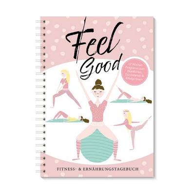 Trainingstagebuch & Ernährungsplaner| Rosa Fitnessplaner & Ernährungstagebuch für Frauen mit 12 Wochen Programm zum Wohlfühlen | Trainingstagebuch für