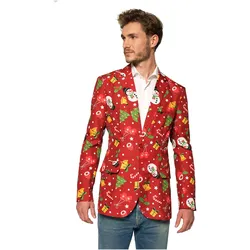 OppoSuits SuitMeister Red Icon LED Jackett - für Karneval (M)