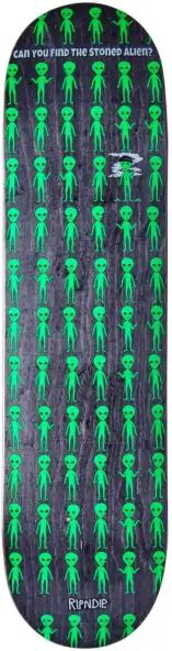 Skateboard Deck RIPNDIP Stoned Again (8.25" - Schwarz)