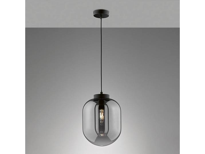 FISCHER & HONSEL Glas Hängelampe Regi, dimmbar, schwarz, für Wohn- / Esszimmer, Glas, Pendelleuchte