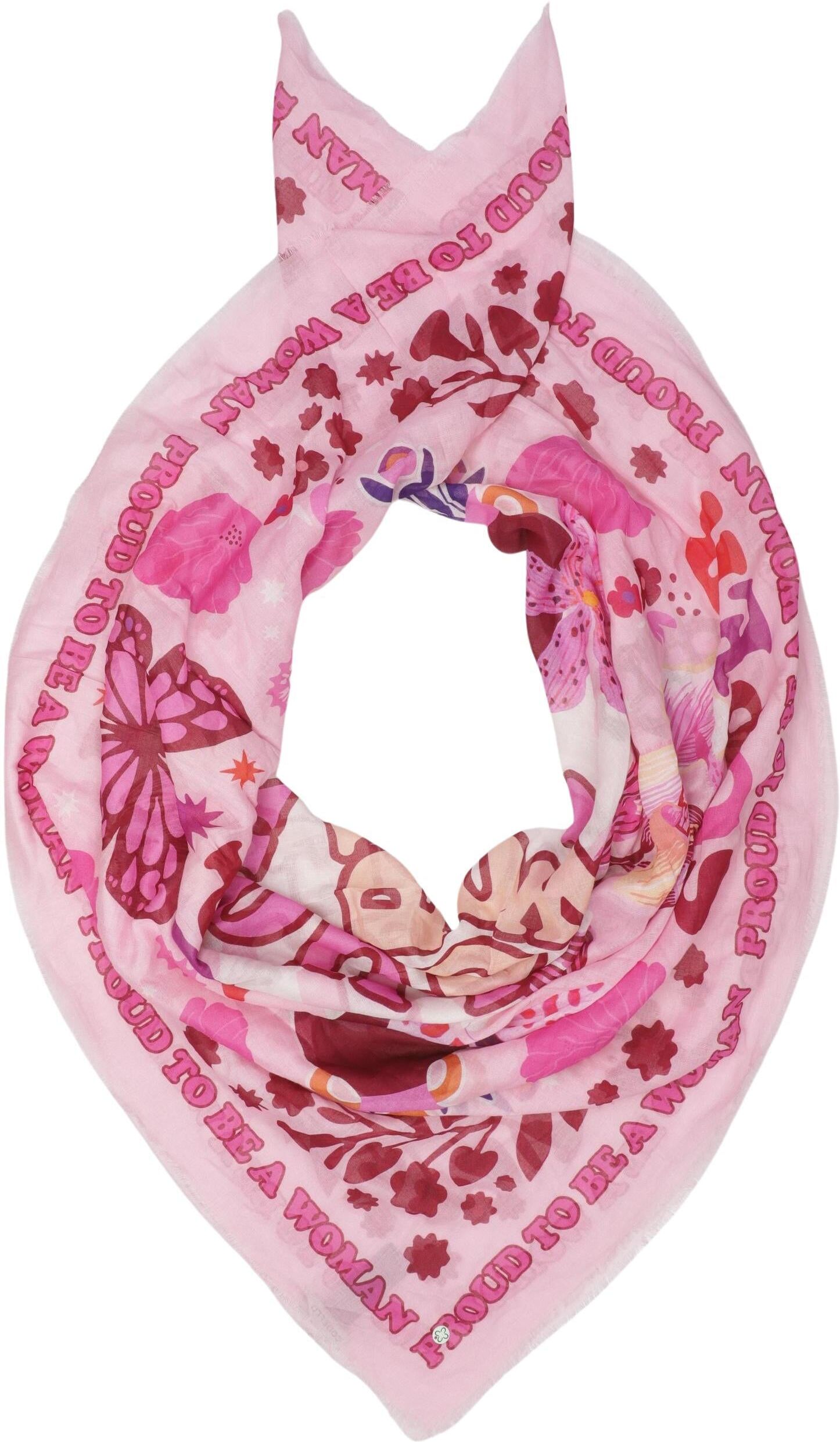 Codello Damen Schal oder Tuch, Pink, Baumwolle - Second Hand