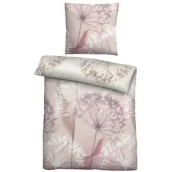 biberna® Bettwäsche Pusteblumen Mako-Satin Einzelbett, 2tlg.