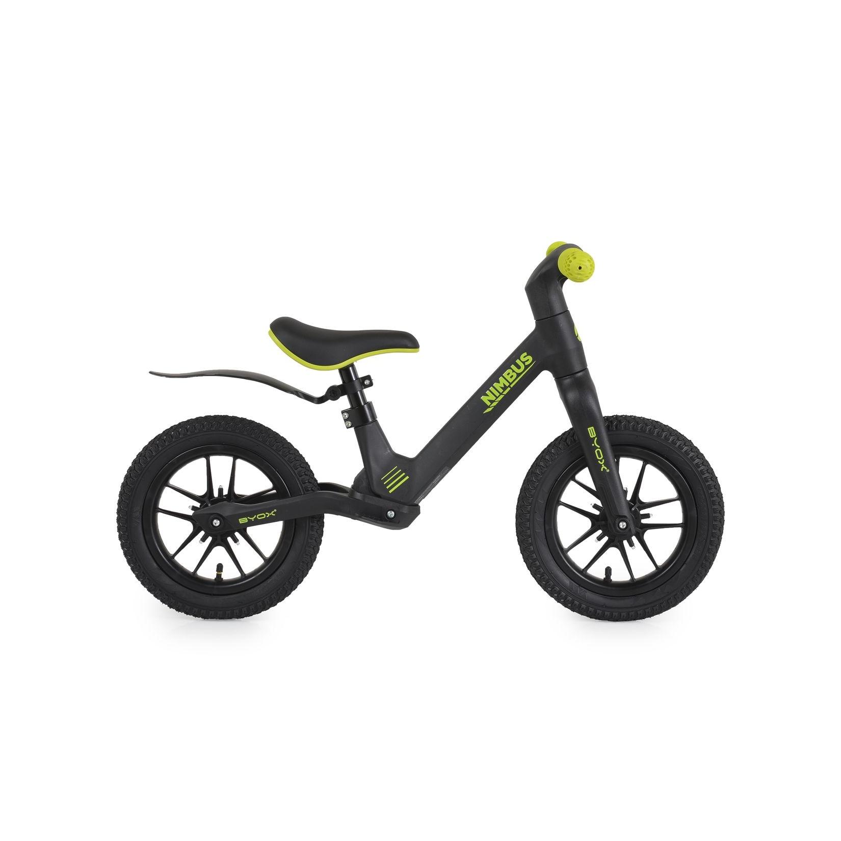 Byox Laufrad Nimbus 12 Zoll Luftreifen Sitz verstellbar Leuchträder Schutzblech schwarz