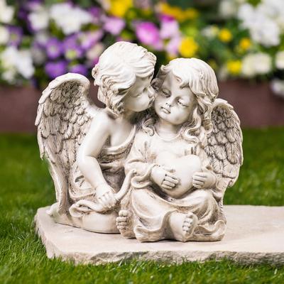 Northlight "Double Cherubs with Heart Statue - 9"""