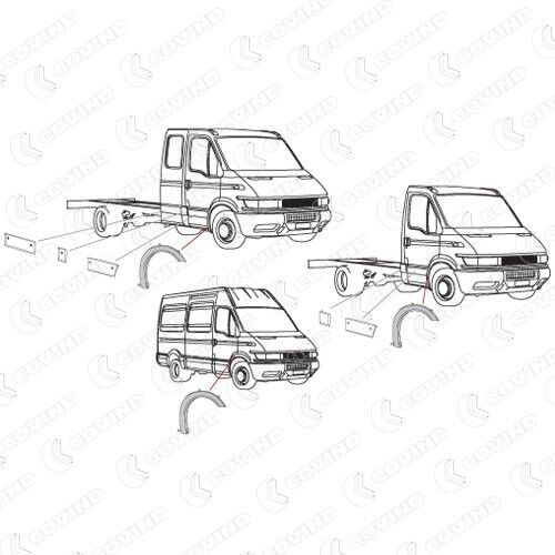 COVIND C39/204 Wheel arch trim