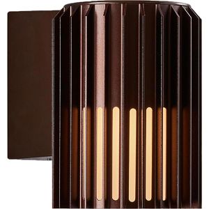 Nordlux Wandleuchte Aludra Seaside, Aluminium, für außen IP54, 230 V, braun, mit E27-Fassung