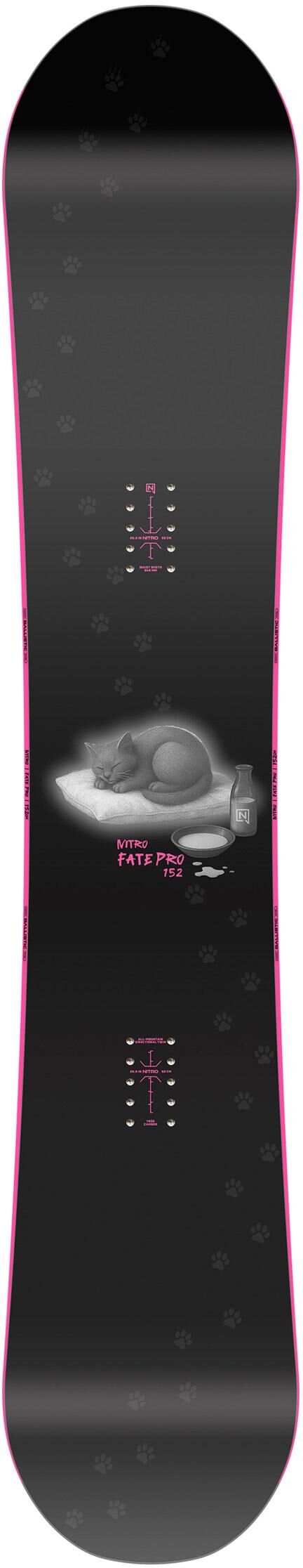 Nitro  - Pack Planche Snowboard Fate Pro - 146 + Queen - Planche Snowboard
