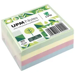 UPM Notes Haftnotizen Pastellmix, farbsortiert, 400 Blatt