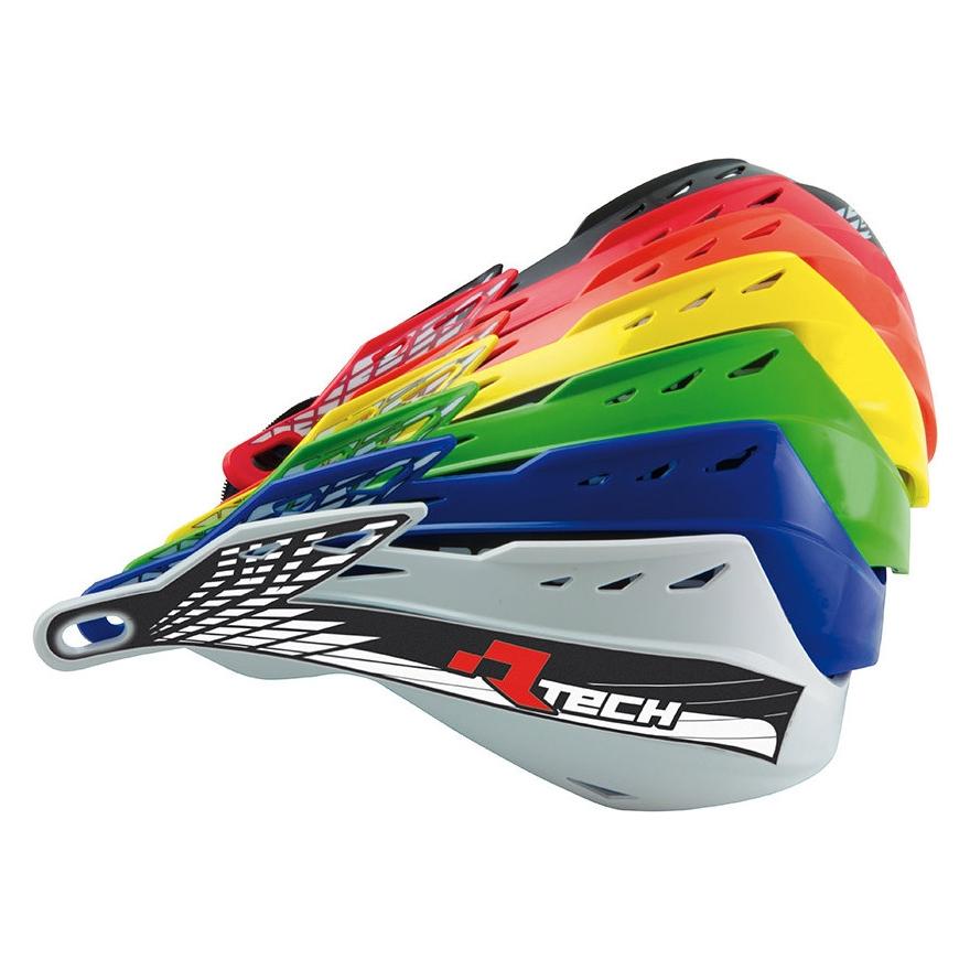 Racetech (RTECH) Ersatzkunststoffe für Handschützer (Lenker) Gladiator Easy / Aluminium Orange (REPPMGLAR00)