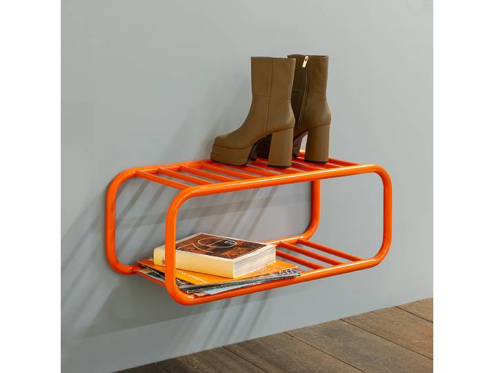 Meuble à chaussures suspendu Retro 72 x 28 x 35cm Orange/Orange