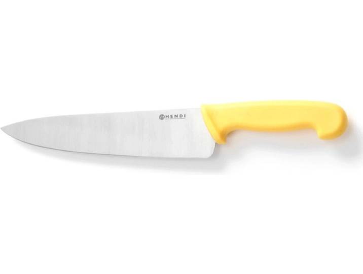 HENDI Koksmes – Geel – HACCP Polypropyleen Heft – 385 mm