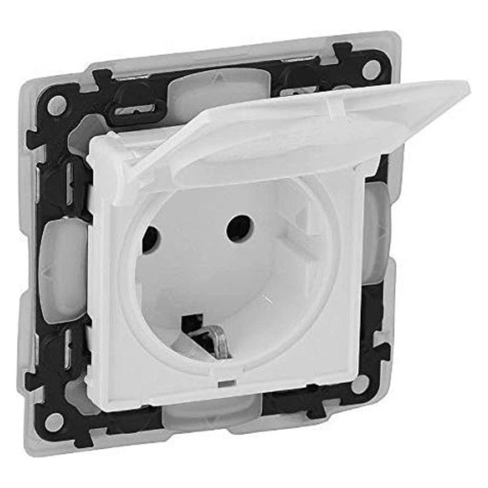 Legrand Valena Life Schutzkontaktsteckdose IP44 Ultraweiss 753119 (753119)