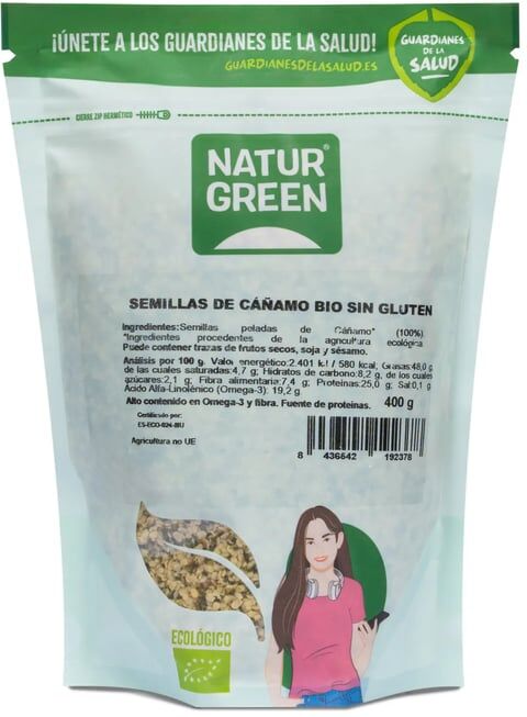 NaturGreen Sementes De Cânhamo Bio 400g
