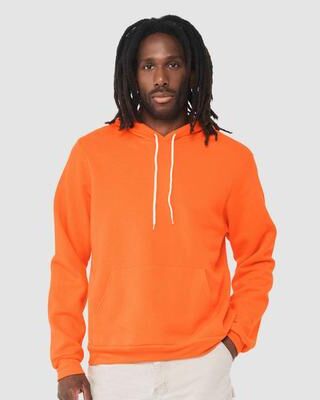 Bella + Canvas 3719 Sponge Fleece Hoodie in Orange size XL B3719, BC3719