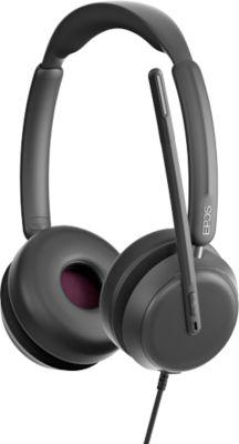 Headset EPOS IMPACT 860, binaural, kabelgebunden, USB-C auf USB-A, UC-optimiert, 3 Mikrofone, Transporttasche, schwarz