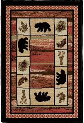 Mayberry Rug American Destination Vogel Lodge Bear Area Rug