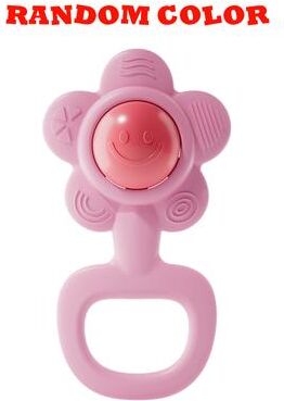 Tiny Tots Teens Trends Hand Bell Toy For Kids, Sunflower Design, Cultivates Hand Holding Ability, Random Color, Suitable For Boys And Girls pink
