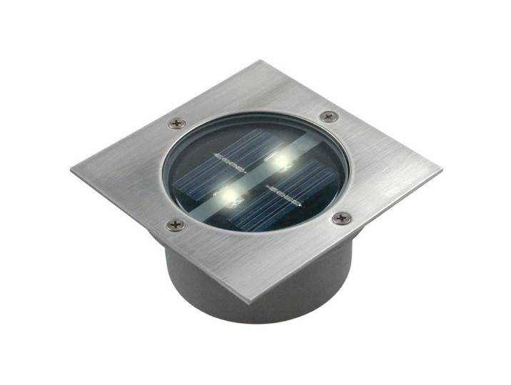 Spot 2 Led Solaire Encastrable Carlo Ranex Carré