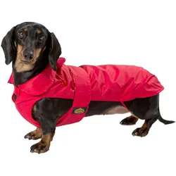 Fashion Dog Hundemantel speziell für Dackel - Rot - 33 cm