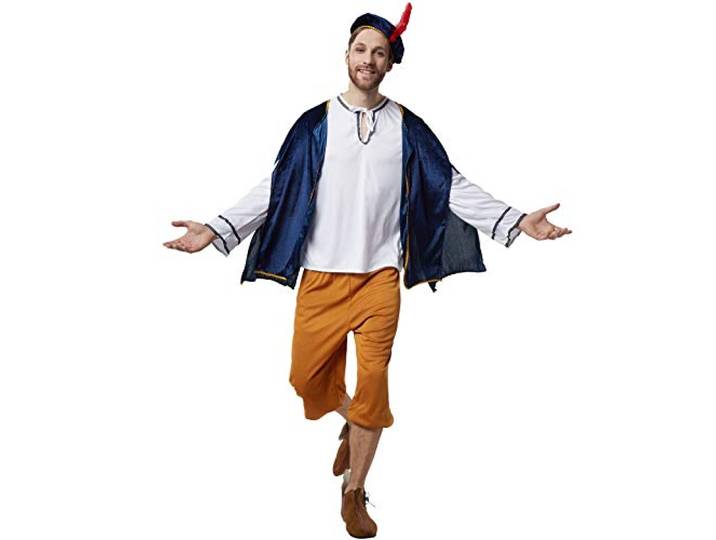 dressforfun 900529 - Herenkostuum van Höfischer Herold, middeleeuws kostuum uit vier delen (S Nr. 302650)