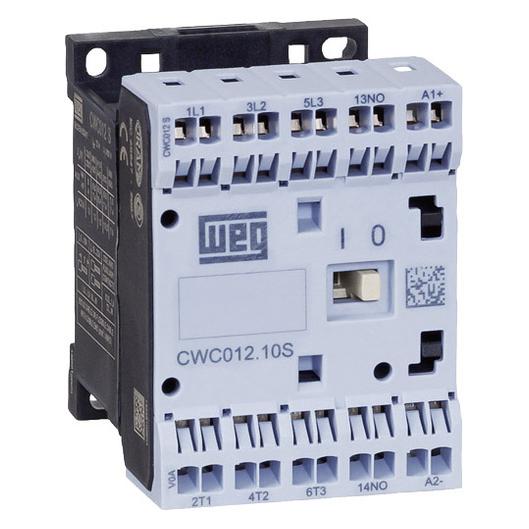 Weg CWC07-01-30C03S Contactor 3 makers 3 kW 24 V DC 7 A + auxiliary contact 1 pc(s) (66673560)