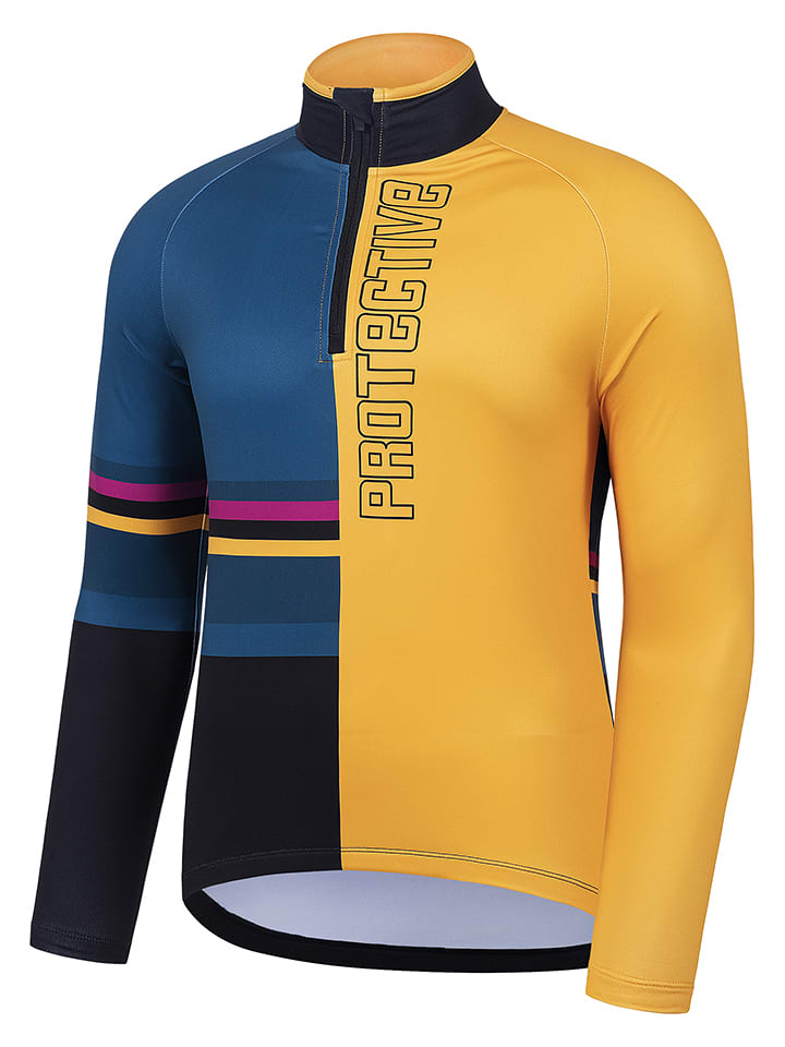 Protective Funktionsshirt "Wild Thing" in Blau/ Gelb - 3XL