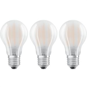 OSRAM LED-Lampe Base Classic A Filament, E27, 7W ersetzt 60W, neutralweiß, 3 Stück