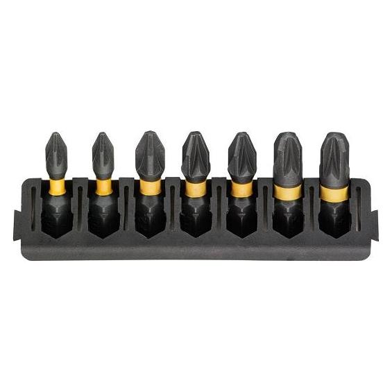 DeWalt 7pc 25mm Pozi Mix Bar Flextorq (Kreuz Pozidriv PZ) (DT70812)