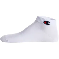 Champion Unisex Socken, 12er Pack - Quarter Socken, Basic, Logo Weiß / EU 43-46