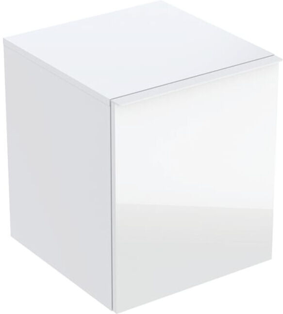 Geberit Armoire latérale Acanto 1 porte, 1 tiroir en I, L 46 cm, blanc brillant / blanc mat (503010012)