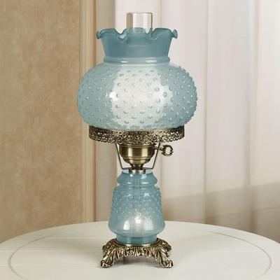 Touch of Class Mindy Hobnail Table Lamp Blue , Blue