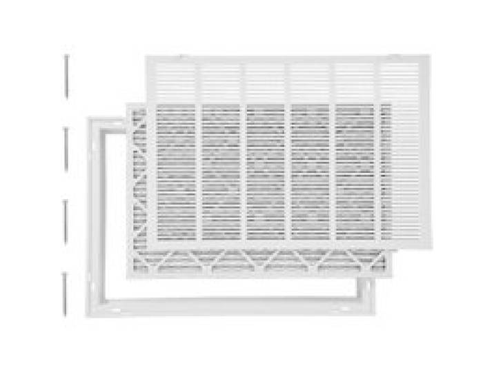 VEVOR Grille de Retour d'Air avec Filtre pour Ouverture de Conduit 75,5 x 50,5 cm, Grille de Ventilation de Retour d'Air Murale, en Acier Revêtement en Poudre, pour Amélioration de la Ventilation
