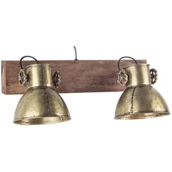 Bizzotto Wandleuchte Applique 2-flammig, 51x18x27cm, messingfarben