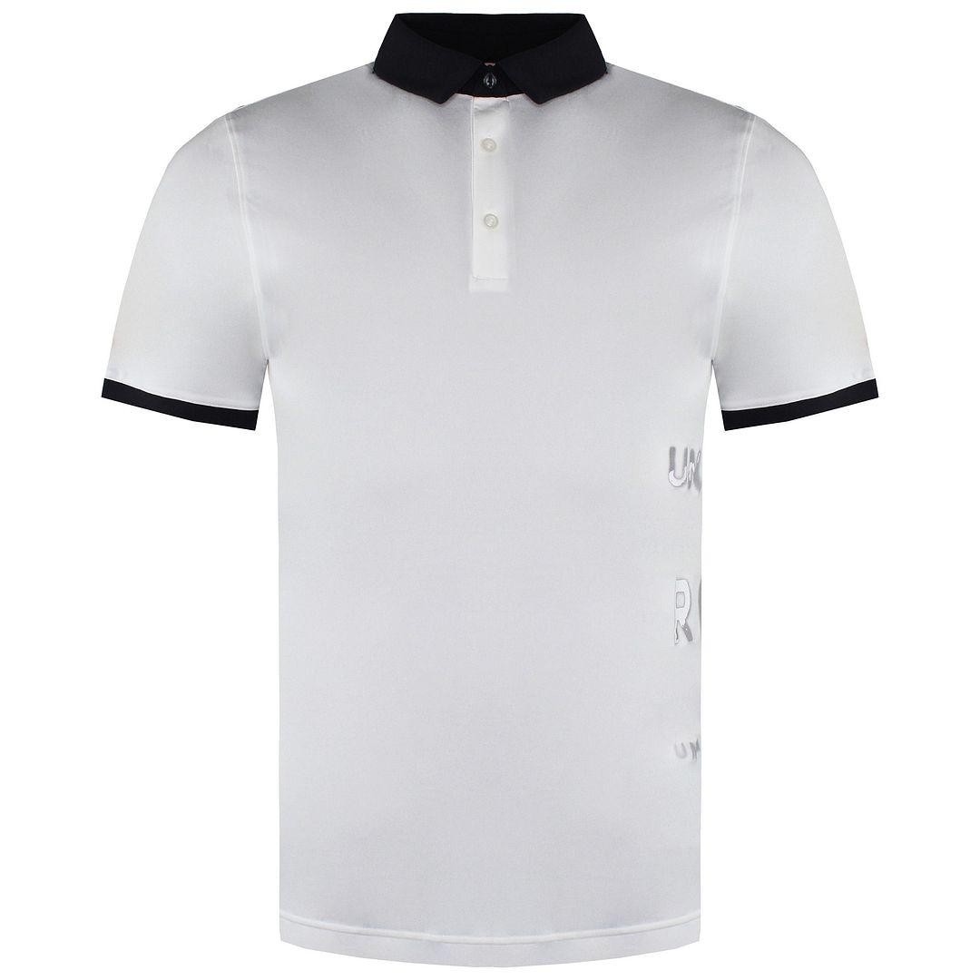 Under Armour Stephen Curry Kragen weiße Männer verschwinden Golf Polo -Hemd 1361874 100