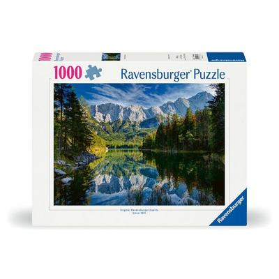 Erwachsenenpuzzle 1000 Teile - Eibsee mit Wettersteingebirge und Zugspitze
